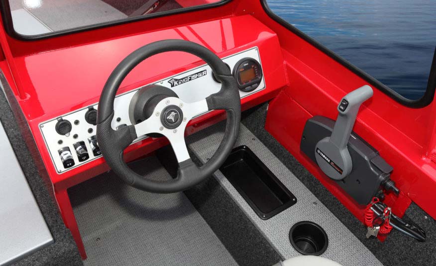 Anti-feedback steering and aluminum sport steering wheel with plenty of room for electronics